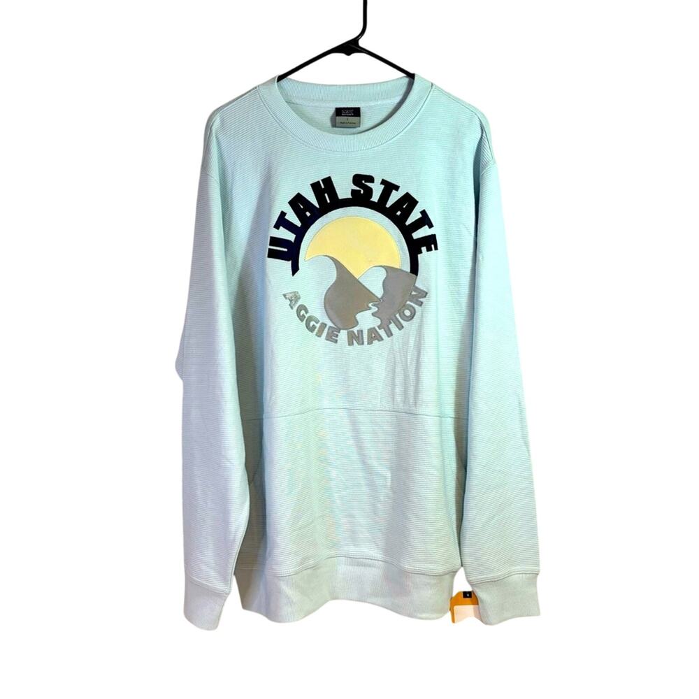 NWT Utah State Aggie Nation Light Blue Sweatshirt Size Large Bin6